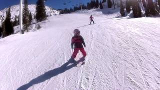 Learn to Ski with Kids  Lesson 4 Turning [upl. by Schroeder]