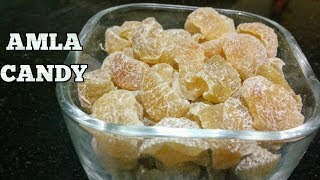 Amla Candy RecipeSweet Amla CandyDried Amla CandyIndian Gooseberry candySugar Amla CandyHindi [upl. by Mallin221]