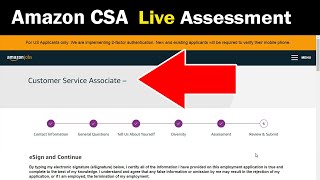 Amazon CSA Online Test Interview Questions And Answers  Customer Service Associate Assessment [upl. by Aay]