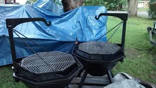 Fire pit grill build [upl. by Letnohc]