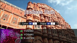 Endless Rain  X JAPAN Karaoke Version [upl. by Nnyl]