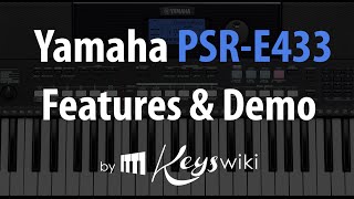 Yamaha PSR E 433 Features review and demo [upl. by Odranreb]