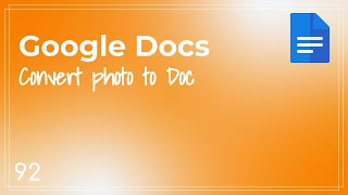 Google Doc Convert Handwritten Notes to a Typed Google Doc  Quick Tip 92 [upl. by Rutledge]