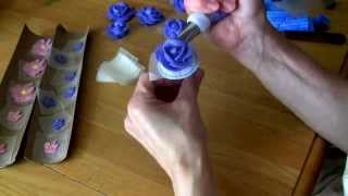 Cake Decorating How to Pipe Roses [upl. by Eidoow]