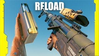 Cyberpunk 2077 2024  All Weapons Reload Animations  4K [upl. by Kallman]