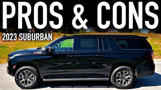 Pros amp Cons 2023 Chevy Suburban [upl. by Airetnahs]