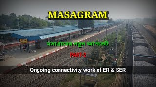 MASAGRAM Part 2 মসাগ্রামের আপডেট  Ongoing connectivity work of ER amp SER  Masagram Bankura MEMU [upl. by Ayenat]