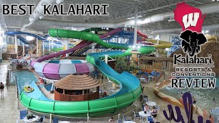 Kalahari Wisconsin Dells Review Indoor and Outdoor Water Park  Best Kalahari Resort [upl. by Eyahsal952]