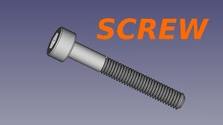 Freecad course  screw [upl. by Garrard]