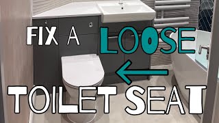 How To Fix A Loose Toilet Seat [upl. by Vey226]