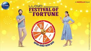 Celebrate Diwali with Lloyd Festival of Fortune  Spin amp Win Big [upl. by Nimajneb]