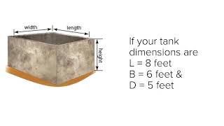 How to calculate water tank capacity in liters  How to calculate volume of a rectangular tank [upl. by Joslyn]