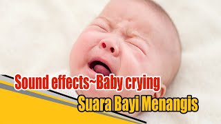 Sound effectsBaby cryingSuara bayi menangis [upl. by Kcireddor550]