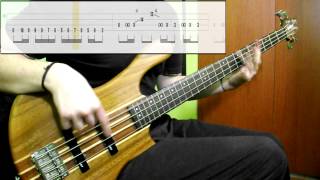 Red Hot Chili Peppers  Give It Away Bass Cover Play Along Tabs In Video [upl. by Aissirac]