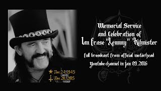 LEMMY KILMISTER  FUNERAL FULL VIDEO  HD BEST QUALITY [upl. by Safko]