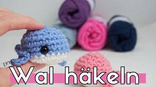 Einen süßen Wal häkeln Einen Amigurumi Wal häkeln für Anfänger Super einfach [upl. by Grimbly850]