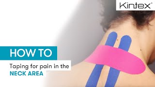 HOW TO  Kinesiology taping for pain in the neck area [upl. by Gwendolyn291]