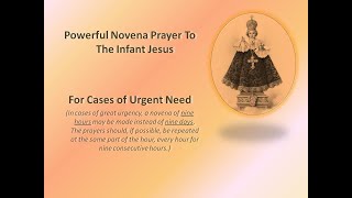 Powerful Novena Prayer To The Infant Jesus  For Cases of Urgent Need [upl. by Powell]