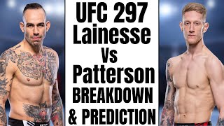 UFC 297 Yohan Lainesse Vs Sam Patterson Breakdown and prediction [upl. by Yotal344]