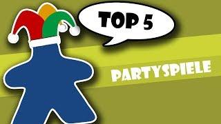 Top 5 Partyspiele  Brettspiele für große Gruppen [upl. by Surtimed]