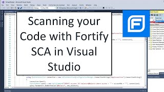 Scanning your Code with Fortify Static Code Analyzer in Visual Studio 2019 [upl. by Junno]