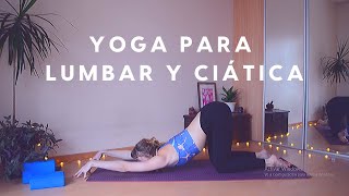 Yoga para Dolor Lumbar y Ciática  Aliviar Espalda Baja [upl. by Nedle]