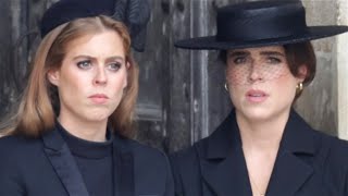 Why Eugenie And Beatrices Behavior At Queen Elizabeths Funeral Still Has People Talking [upl. by Buiron]