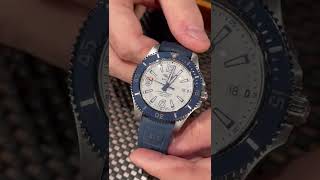 Breitling Superocean 42 White Dial Steel Mens Watch A17366 Review  SwissWatchExpo [upl. by Annahtur]