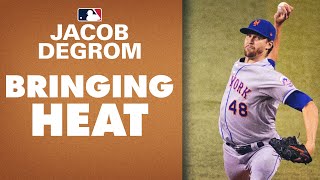 Jacob deGrom throwing heat in 2020  MLB Highlights [upl. by Aryt127]