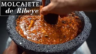 Chicharrón de Ribeye en Molcajete  La Capital [upl. by Wayolle]