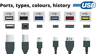 USB ports cables and colours explained [upl. by Yelram]