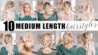 TEN Medium Length Hairstyles for Spring  Twist Me Pretty [upl. by Alanson]