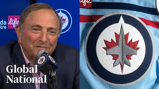 Global National Feb 27 2024  Could NHL commissioner help fix Winnipeg Jets future [upl. by Acinimod]