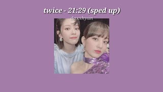 twice  2129 sped up w eng lyrics [upl. by Noedig13]