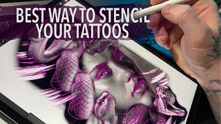 DIGITAL TATTOO STENCILLING POPULAR DEMAND [upl. by Irehc]