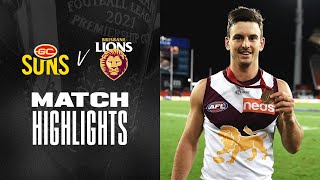 QClash  Gold Coast Suns v Brisbane Lions Highlights  Round 9 2021  AFL [upl. by Layman]