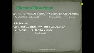 Phosphoric Acid Production [upl. by Noswal]