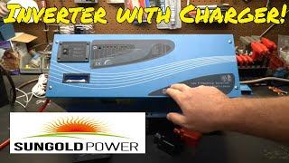 Best inverter to use in an RV or Off Grid home SunGoldPower Pure Sine Wave Inverter With Charger [upl. by Yarehs708]