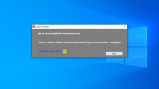 How to fix Adobe Installer error quotInstaller failed to initialize Please download quot [upl. by Wivina352]