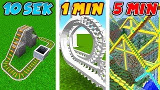 ACHTERBAHN IN 5 SEKUNDEN BAUEN Minecraft [upl. by Rednal]