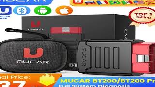 MUCAR BT200BT200 Pro OBD2 Scanner Diagnostic Tool Bluetooth Full System Automo [upl. by Irahk]