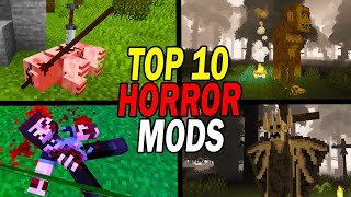 Top 10 Scary Minecraft Horror Mods [upl. by Herring]