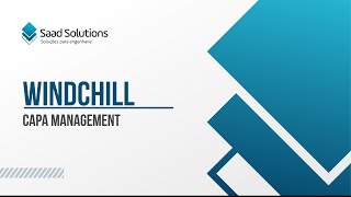 Windchill CAPA management [upl. by Ogirdor]