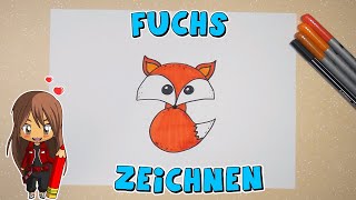 Fuchs einfach malen für Kinder  ab 6 Jahren  Malen mit Evi  deutsch [upl. by Lorna]