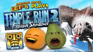 Annoying Orange and Pear  TEMPLE RUN 2 FROZEN SHADOWS [upl. by Grubb]