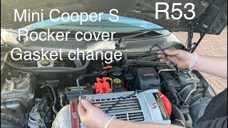 Mini R53 Rocker cover gasket change [upl. by Thgiwed]