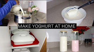 HOW TO MAKE YOGHURT AT HOME [upl. by Irdua244]