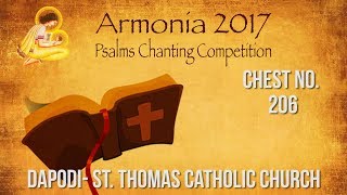 Dapodi St Thomas Catholic Church  Psalm Chanting  Armonia 2017 [upl. by Nosreh]