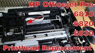 HP Officejet 6810 6820 6830 • Printhead Replacement • Detailed Printer Repair [upl. by Resa615]