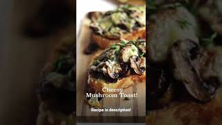 Cheesy Mushroom Toast 🧀🍄 [upl. by Yun]